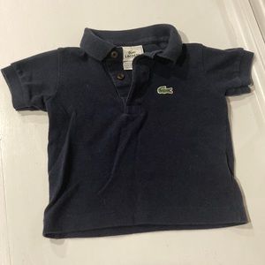 Baby, toddler Lacoste polo size 1. Navy blue EUC